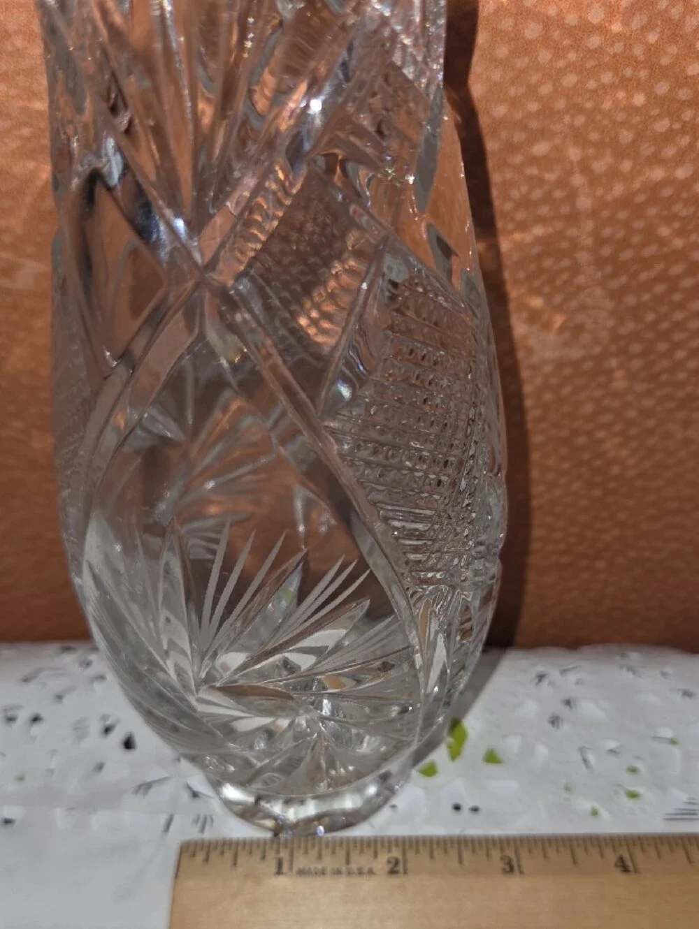 Classic Clear Cut Crystal Vase and Bowl Set - Clear Glass Home Accent